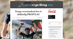 Desktop Screenshot of olekristian.procycling.no